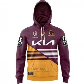 Sudaderas con Capucha Brisbane Broncos Rugby 2024 Local