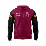 Sudaderas con Capucha Queensland Maroons Rugby 2024 Rojo Negro