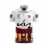 Camiseta Polo Brisbane Broncos Rugby 2024 ANZAC