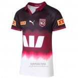 Camiseta Queensland Maroons Rugby 2024 Entrenamiento Blanco Fucsia
